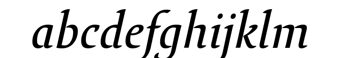 Lirico SemiBold Italic Font LOWERCASE