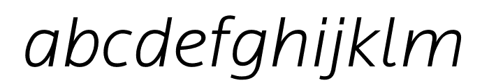 Locator Light Italic Font LOWERCASE