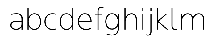 Locator Ultra Light Font LOWERCASE