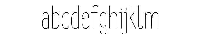 Lonne Rough Extra Light Font LOWERCASE