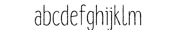 Lonne Rough Light Font LOWERCASE