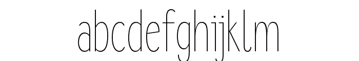 Lonne Round Extra Light Font LOWERCASE
