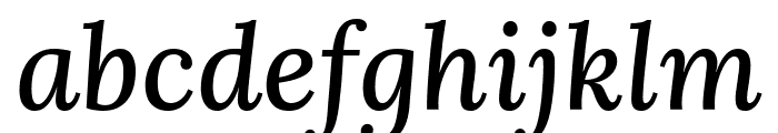 Lora MediumItalic Font LOWERCASE