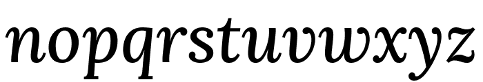 Lora MediumItalic Font LOWERCASE