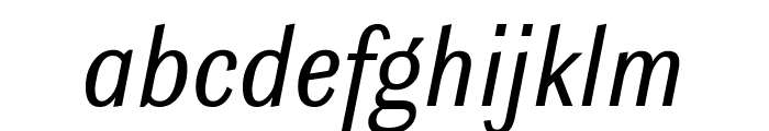 Ludwig Condensed Blond Italic Font LOWERCASE