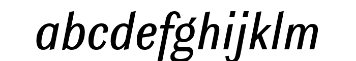 Ludwig Condensed Normal Italic Font LOWERCASE