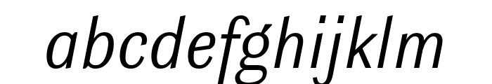 Ludwig SemiCondensed Light Italic Font LOWERCASE