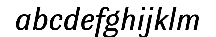 Ludwig SemiCondensed Normal Italic Font LOWERCASE