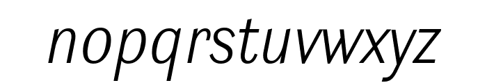 Ludwig SemiCondensed Thin Italic Font LOWERCASE
