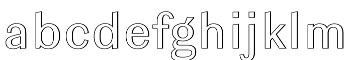 Ludwig Shaded Normal Font LOWERCASE