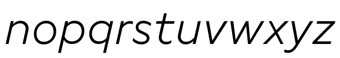 Lynstone Light Italic Font LOWERCASE