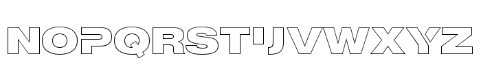 MADE Outer Sans   Alternate Black Outline Font LOWERCASE