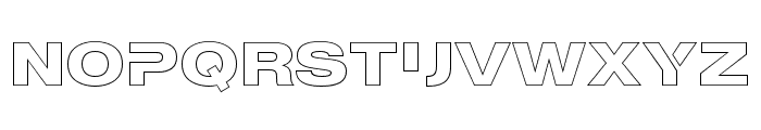 MADE Outer Sans   Alternate Bold Outline Font LOWERCASE