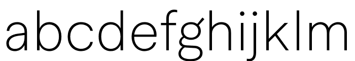 Macan Extralight Font LOWERCASE