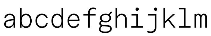 Macan Mono Light Font LOWERCASE