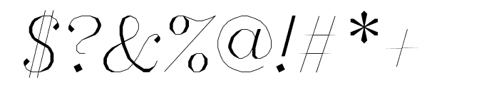 Mad Serif Fill Italic Font OTHER CHARS
