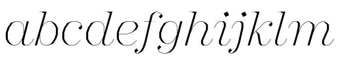 Mad Serif Fill Italic Font LOWERCASE