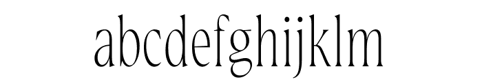 Magalie Thin Font LOWERCASE