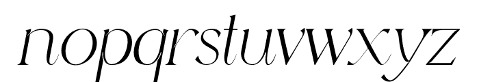 Magnificiens   Italic Font LOWERCASE