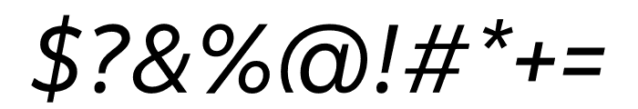 Malva Variable Italic Font OTHER CHARS