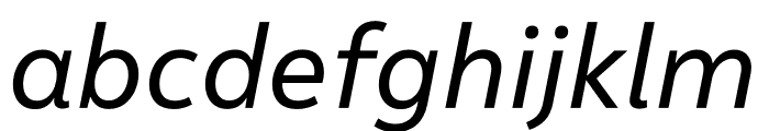 Malva Variable Italic Font LOWERCASE
