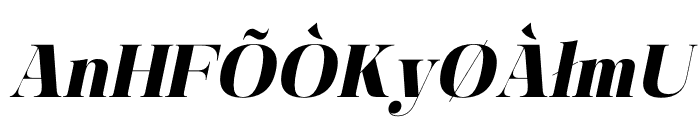 Manison Extra Bold Oblique Font UPPERCASE