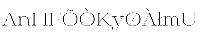 Manison Extra Light Expanded Font UPPERCASE