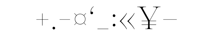 Manison Extra Light Semi Expanded Font OTHER CHARS