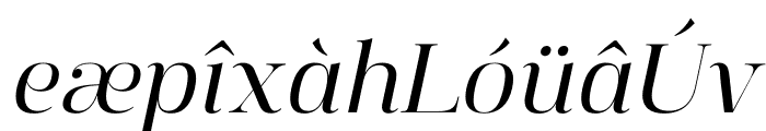 Manison Italic Font LOWERCASE