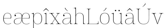 Manison Thin Font LOWERCASE