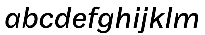 Maple Regular Italic Font LOWERCASE