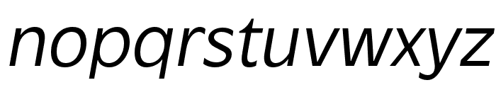 Massilia Moderate Oblique Font LOWERCASE