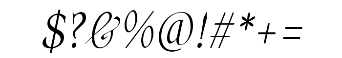 Masuria Italic Font OTHER CHARS