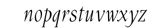 Masuria Italic Font LOWERCASE