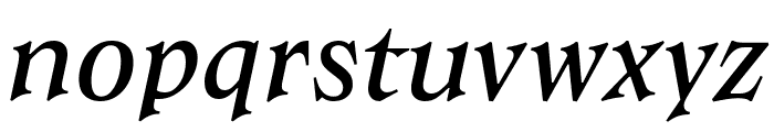 Matorral WEBL Italic Font LOWERCASE