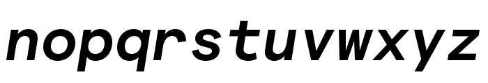 MatterSQMonoTRIAL SemiBoldItalic Font LOWERCASE