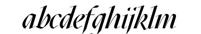 Mazius Display Extra Italic Font LOWERCASE