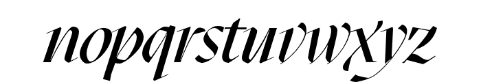 Mazius Display Extra Italic Font LOWERCASE