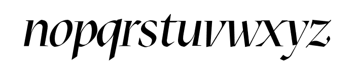 Mazius Display Italic Font LOWERCASE