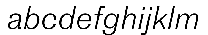 Medium Light Italic Font LOWERCASE