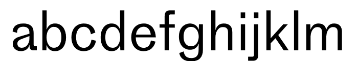 Medium Regular Font LOWERCASE