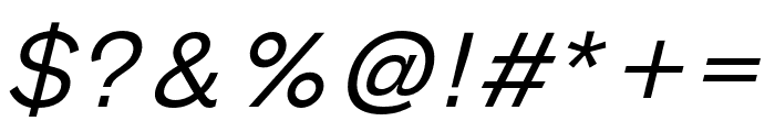 Melange ExtraLight Italic Font OTHER CHARS