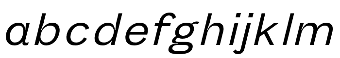 Melange ExtraLight Italic Font LOWERCASE