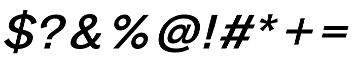 Melange Italic Font OTHER CHARS