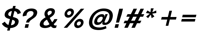 Melange Medium Italic Font OTHER CHARS