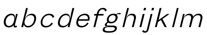 Melange Thin Italic Font LOWERCASE