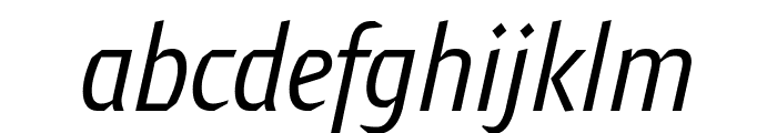 Meran Condensed Normal Italic Font LOWERCASE