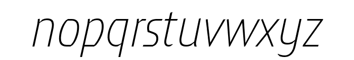 Meran Condensed Thin Italic Font LOWERCASE