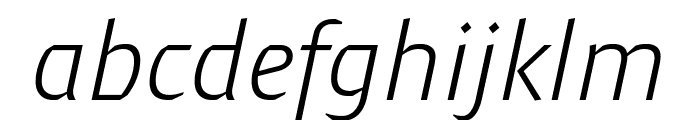 Meran Light Italic Font LOWERCASE