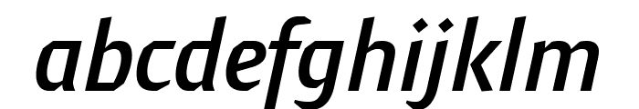 Meran SmCondensed SemiBold Italic Font LOWERCASE